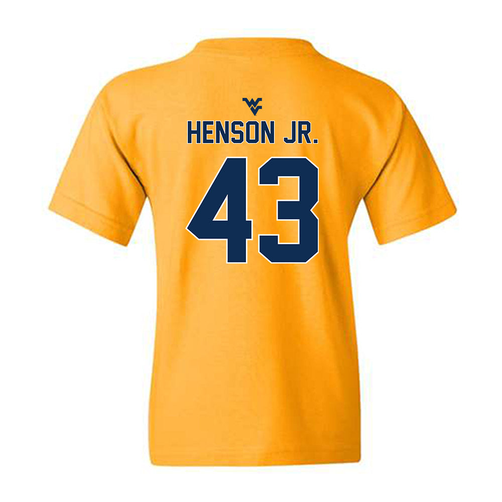 West Virginia - NCAA Football : Kj Henson Jr. - Classic Shersey Youth T-Shirt-1