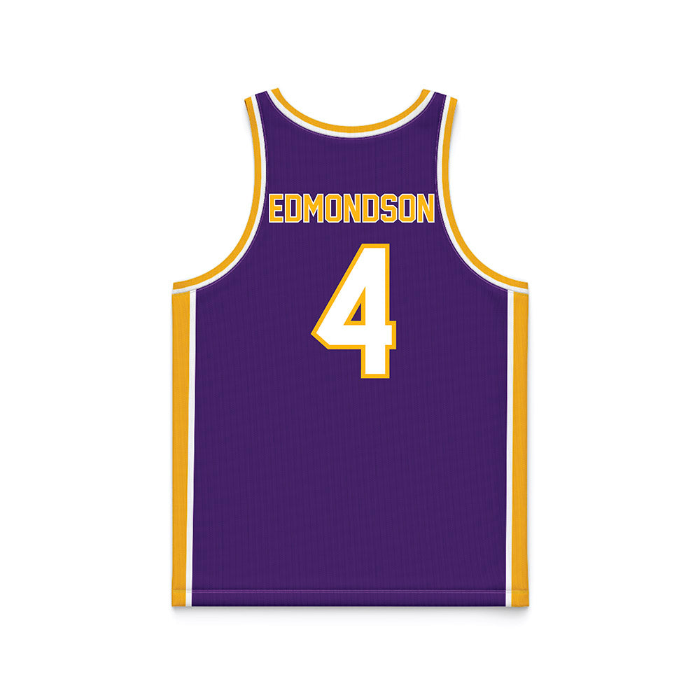 Northern Iowa - NCAA Women's Basketball : Virginia Edmondson - Purple Basketball Jersey-1