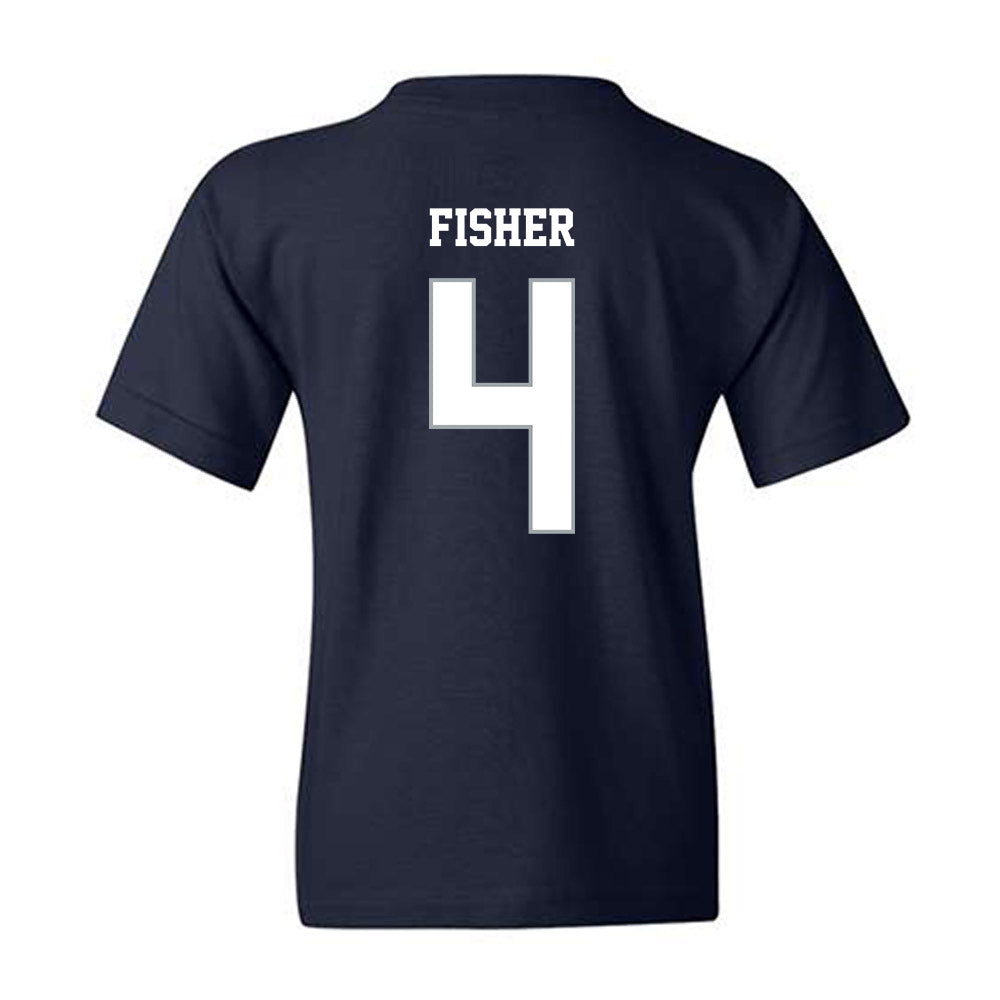 Monmouth - NCAA Men's Lacrosse : Ethan Fisher - Blue Youth T-Shirt-1