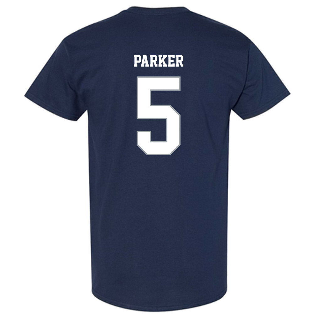 Monmouth - NCAA Men's Lacrosse : Landon Parker - Blue T-Shirt-1