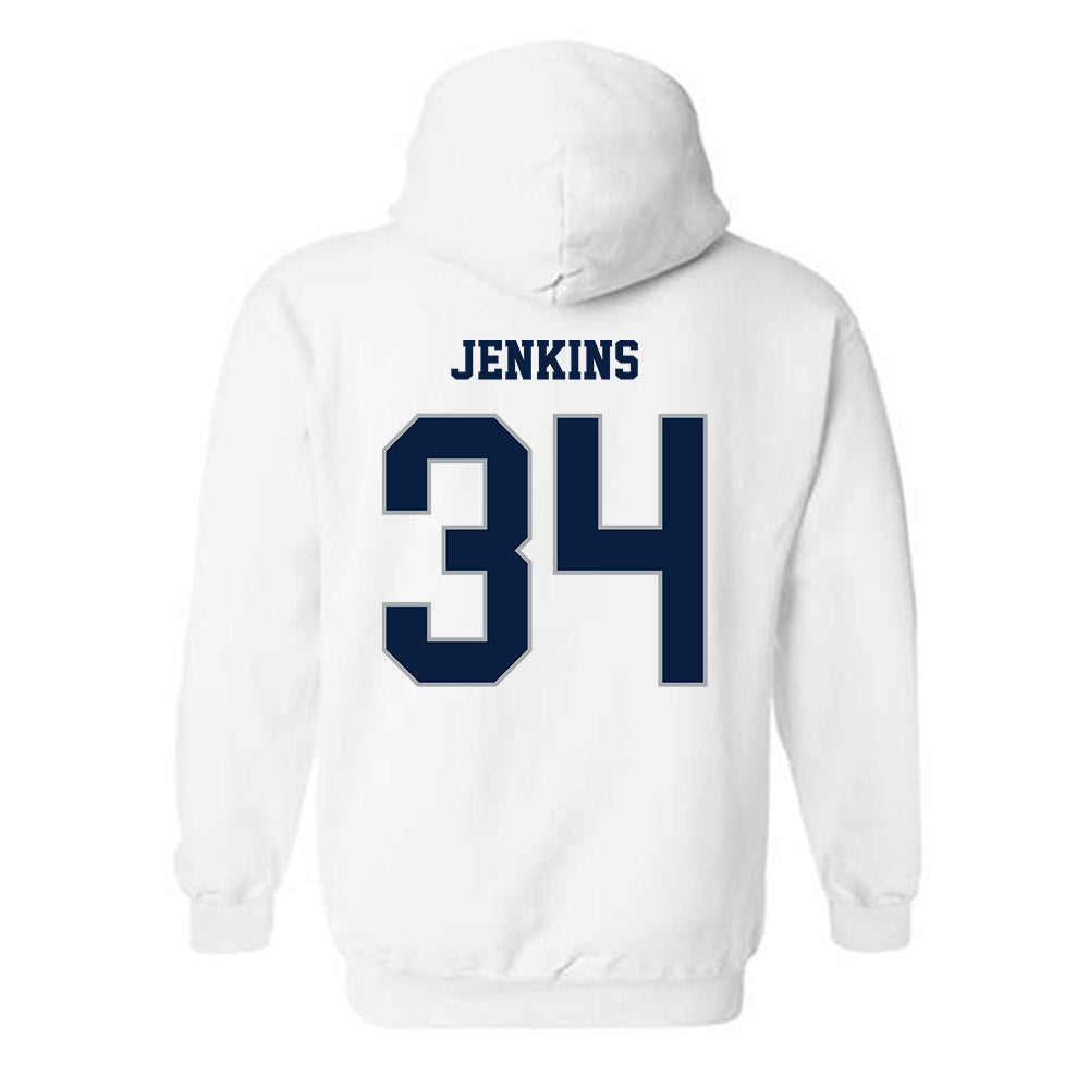 Monmouth - NCAA Men's Lacrosse : Jaeden Jenkins - Replica Shersey Hooded Sweatshirt-1