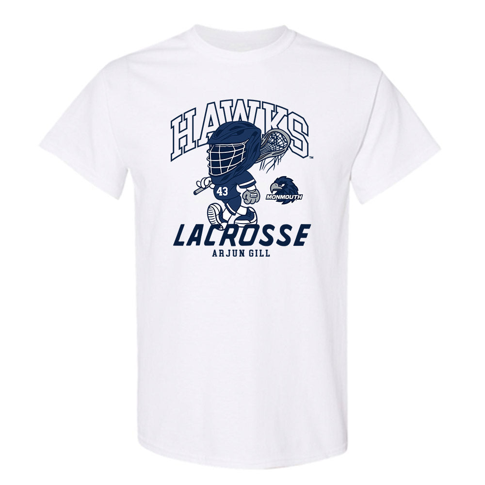 Monmouth - NCAA Men's Lacrosse : Arjun Gill - Fashion Shersey T-Shirt-0
