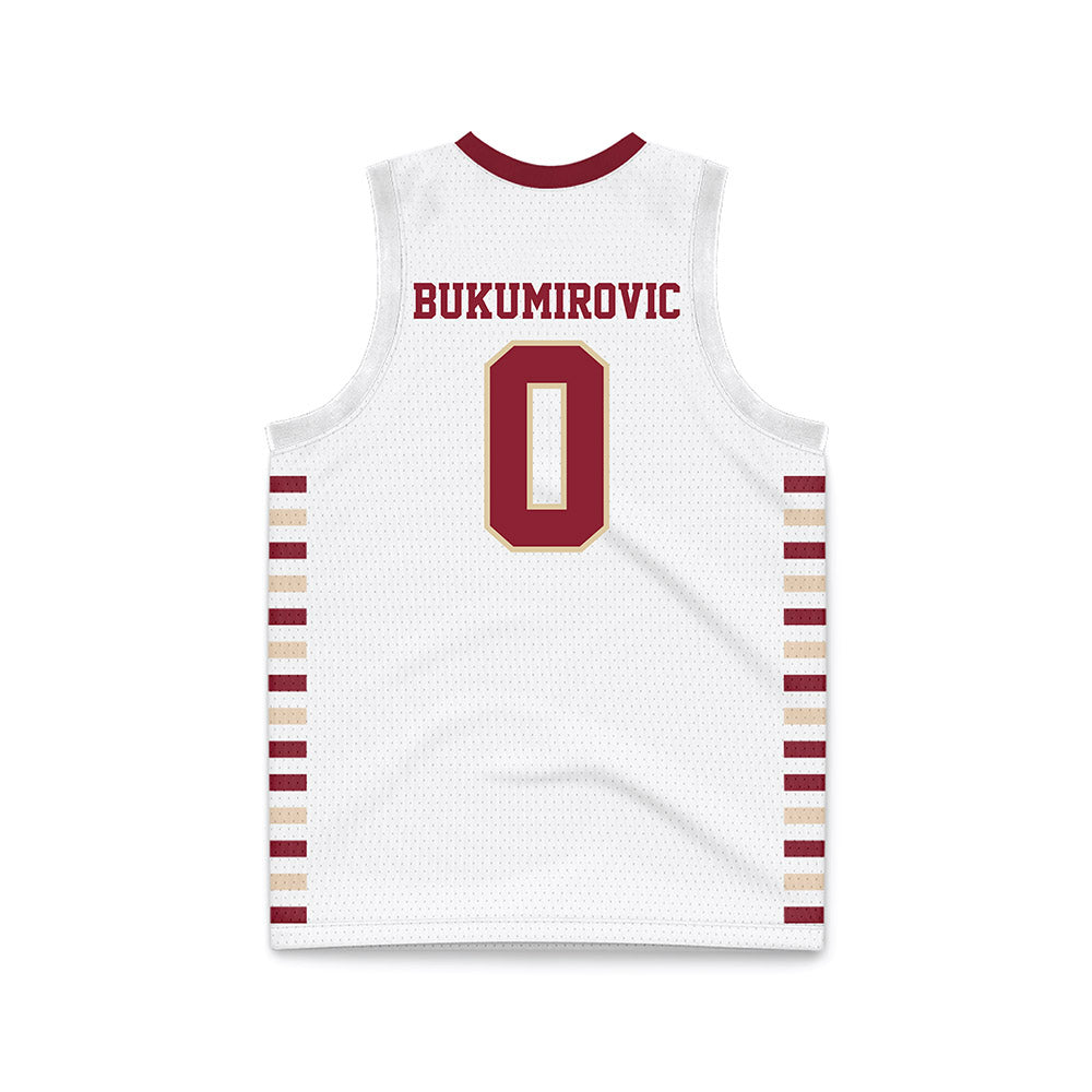 Boston College - NCAA Men's Basketball : Andrija Bukumirovic - White Basketball Jersey-1