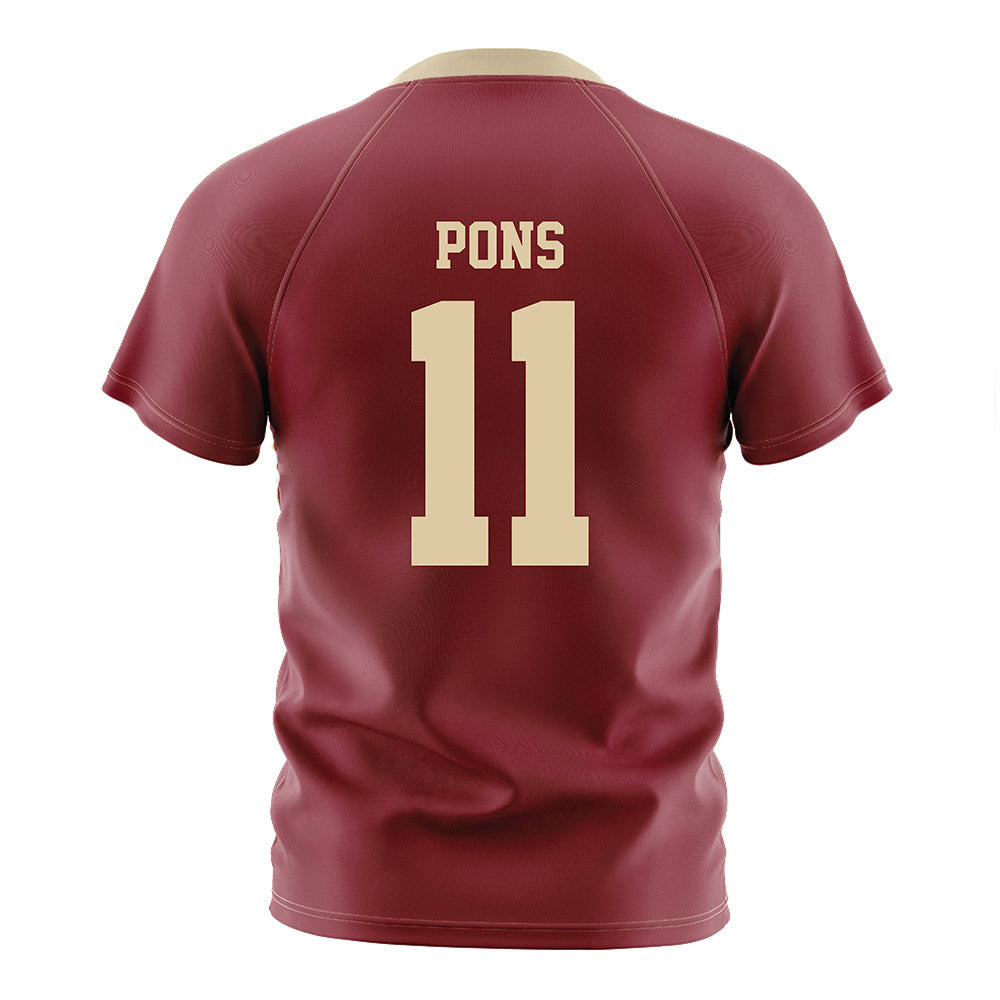 Boston College - NCAA Men's Soccer : Charles Pons - Maroon Soccer Jersey-1