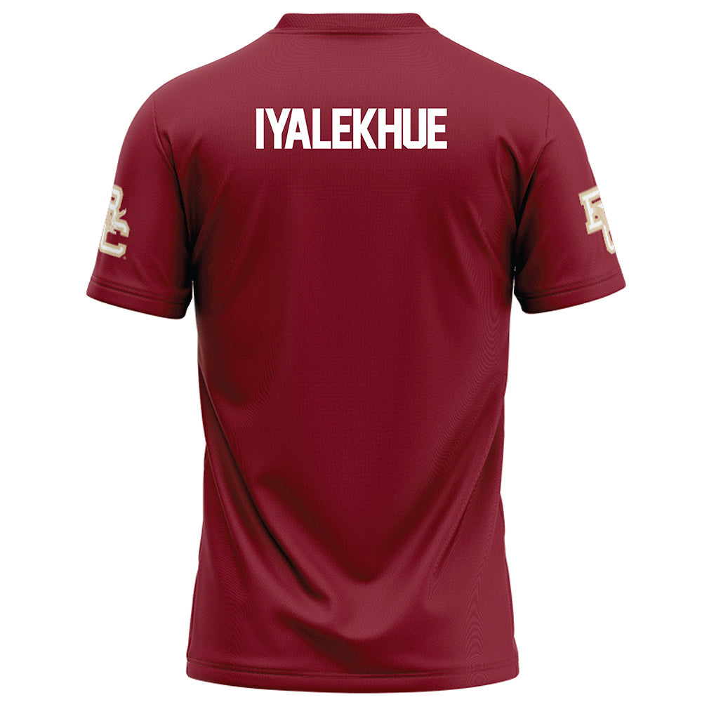 Boston College - NCAA Football : Lawrence Iyalekhue - Maroon Football Jersey-1