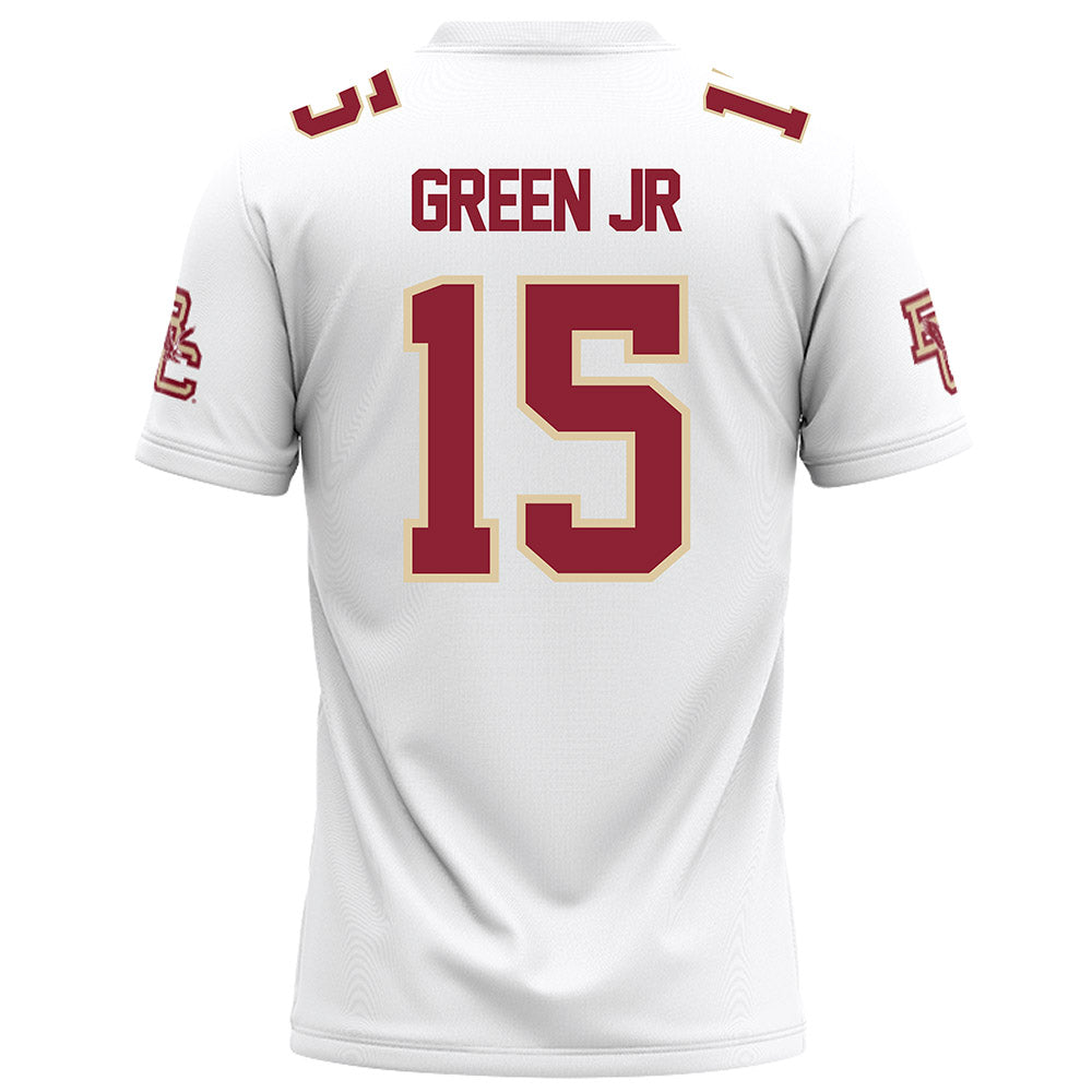 Boston College - NCAA Football : Gerald Green Jr - White Football Jersey-1