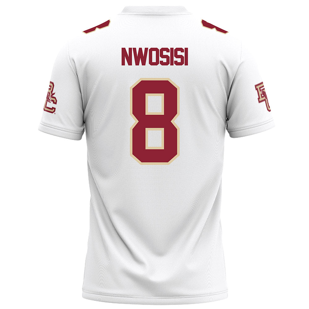 Boston College - NCAA Football : Onye Nwosisi - White Football Jersey-1