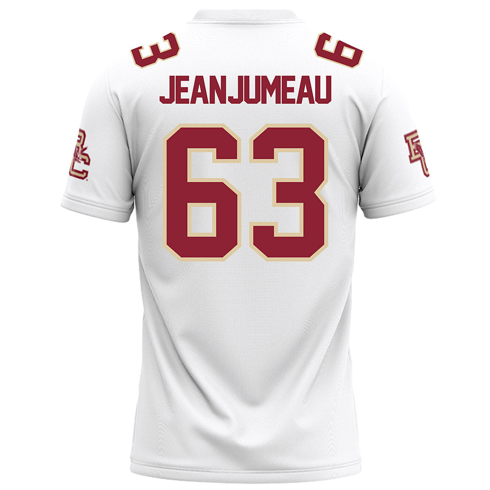 Boston College - NCAA Football : Veguer Jean-Jumeau - White Football Jersey-1