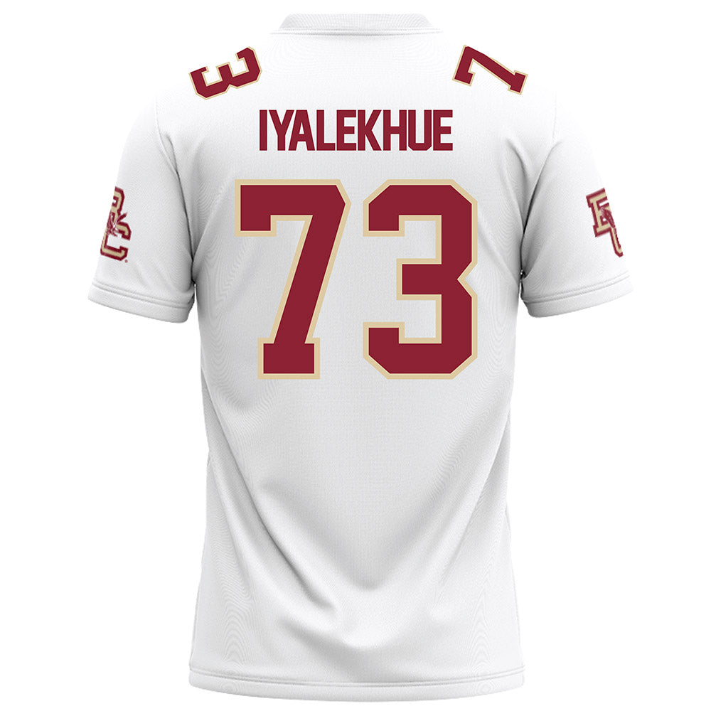 Boston College - NCAA Football : Lawrence Iyalekhue - White Football Jersey-1