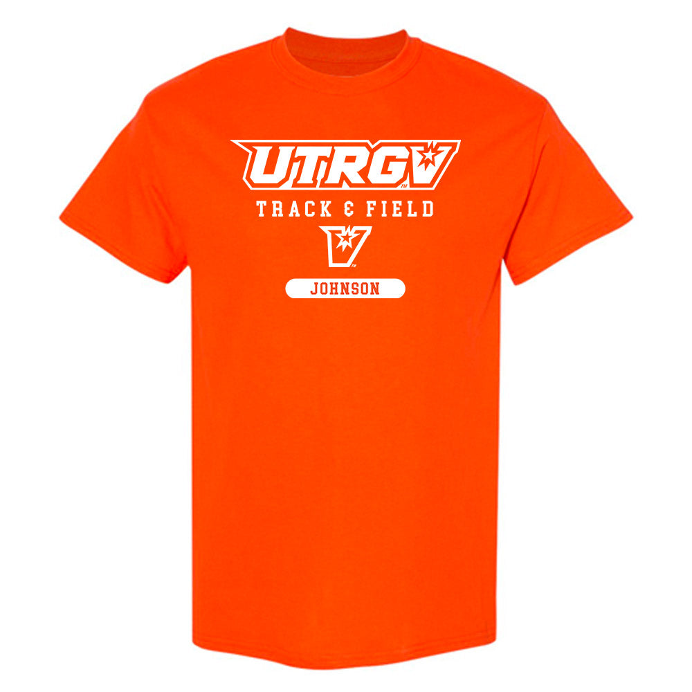 UTRGV - NCAA Women's Track & Field : DaNaucia Johnson - Classic Shersey T-Shirt-0