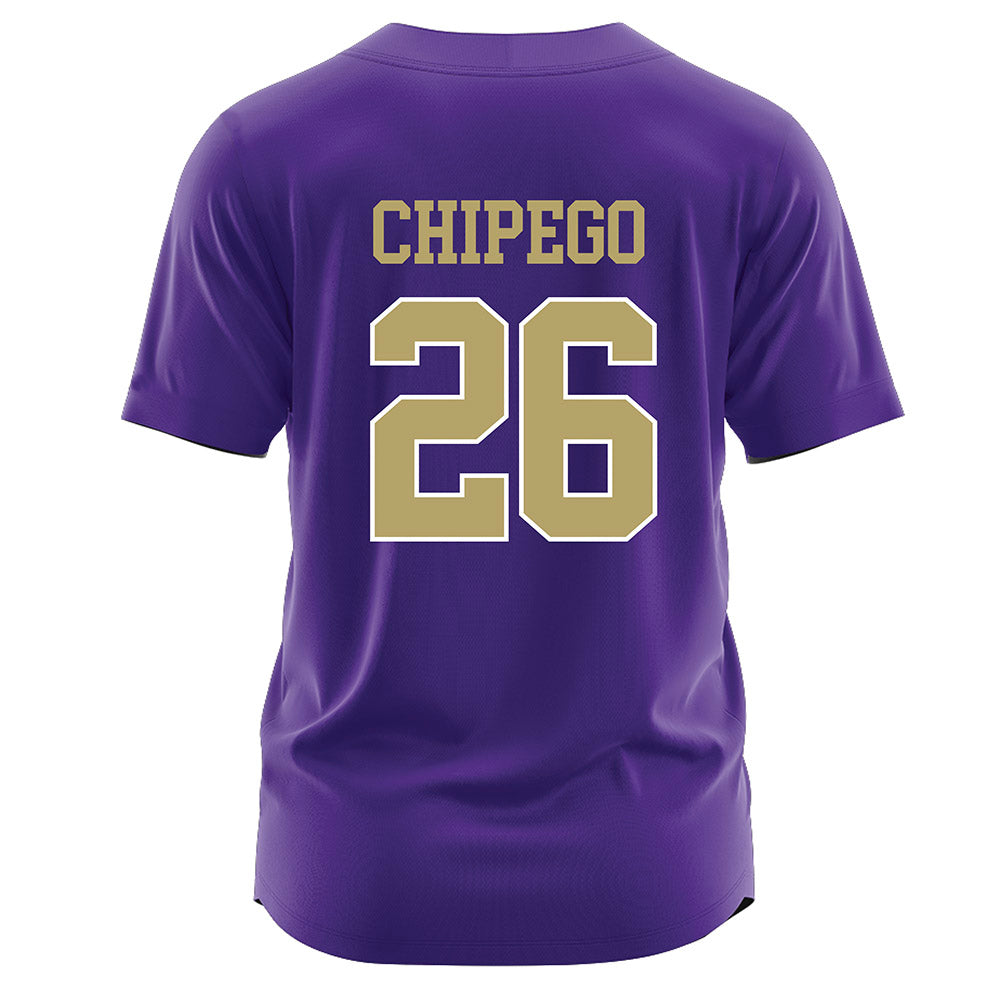 JMU - NCAA Softball : Hannah Chipego - Purple Jersey-1