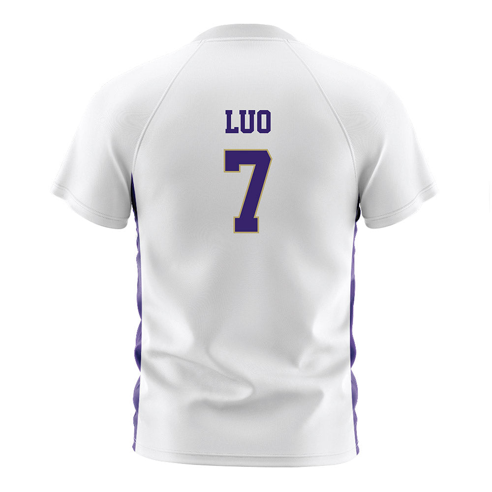 JMU - NCAA Women's Soccer : Gloria Luo - White Soccer Jersey-1