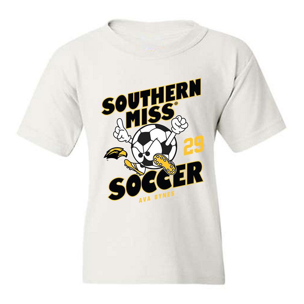Southern Miss - NCAA Women's Soccer : Ava Bynes - Fashion Shersey Youth T-Shirt-0