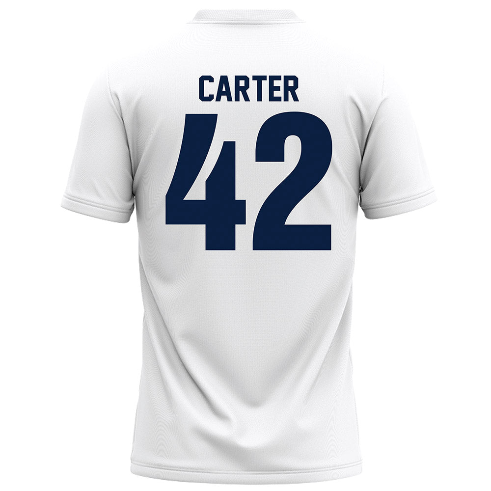 Monmouth - NCAA Football : Nolan Carter - White Football Jersey-1