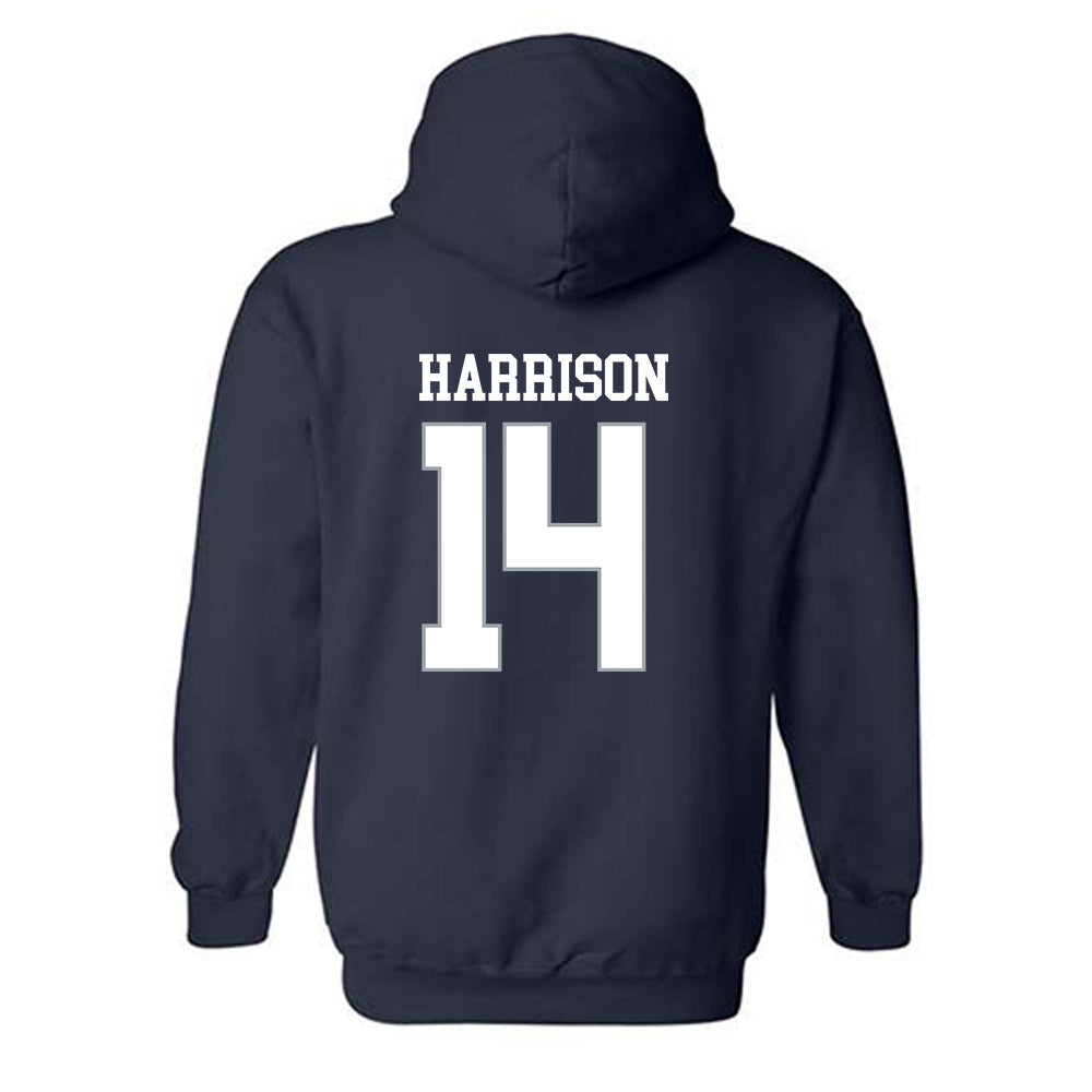 Monmouth - NCAA Football : Christian Harrison - Replica Shersey Hooded Sweatshirt-1