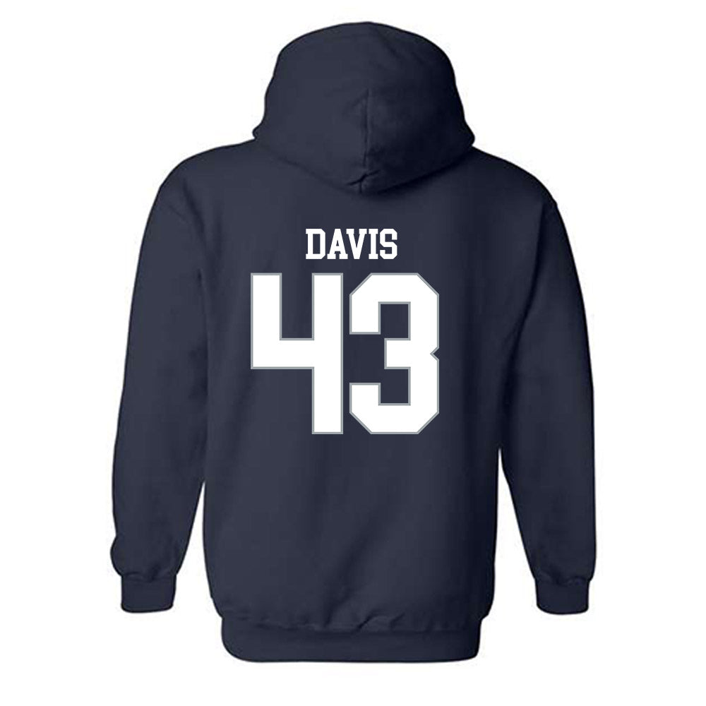 Monmouth - NCAA Football : Jake Davis - Replica Shersey Hooded Sweatshirt-1