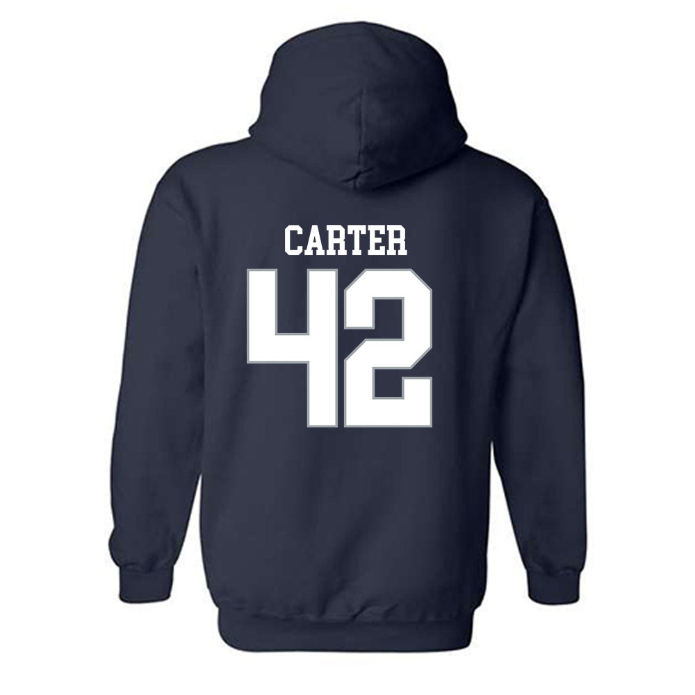 Monmouth - NCAA Football : Nolan Carter - Replica Shersey Hooded Sweatshirt-1