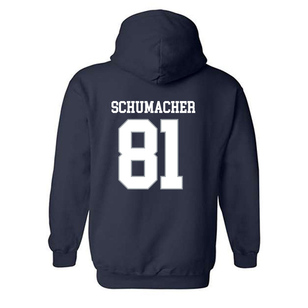 Monmouth - NCAA Football : Mike Schumacher - Replica Shersey Hooded Sweatshirt-1