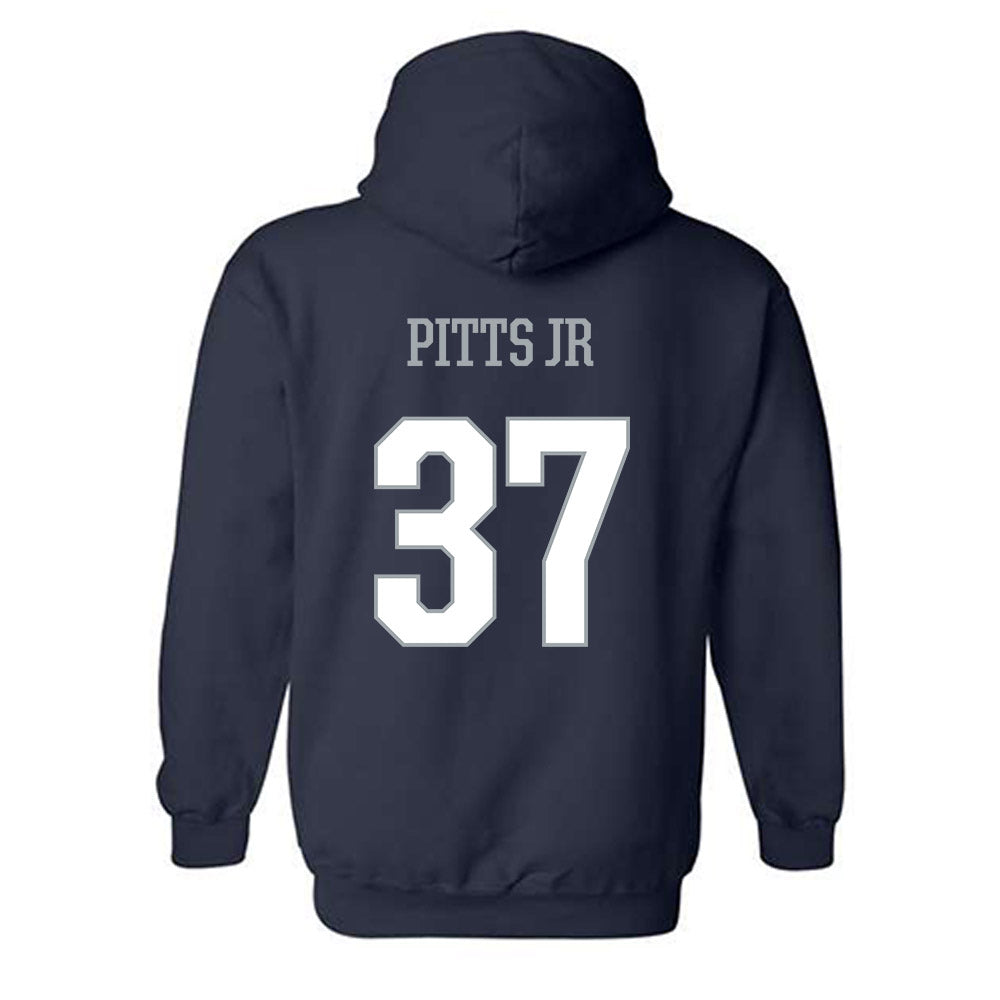 Monmouth - NCAA Football : Korry Pitts Jr - Classic Shersey Hooded Sweatshirt-1