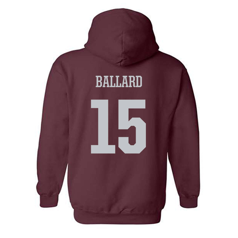 Mississippi State - NCAA Men's Basketball : Quincy Ballard - Sports Shersey Hooded Sweatshirt-1
