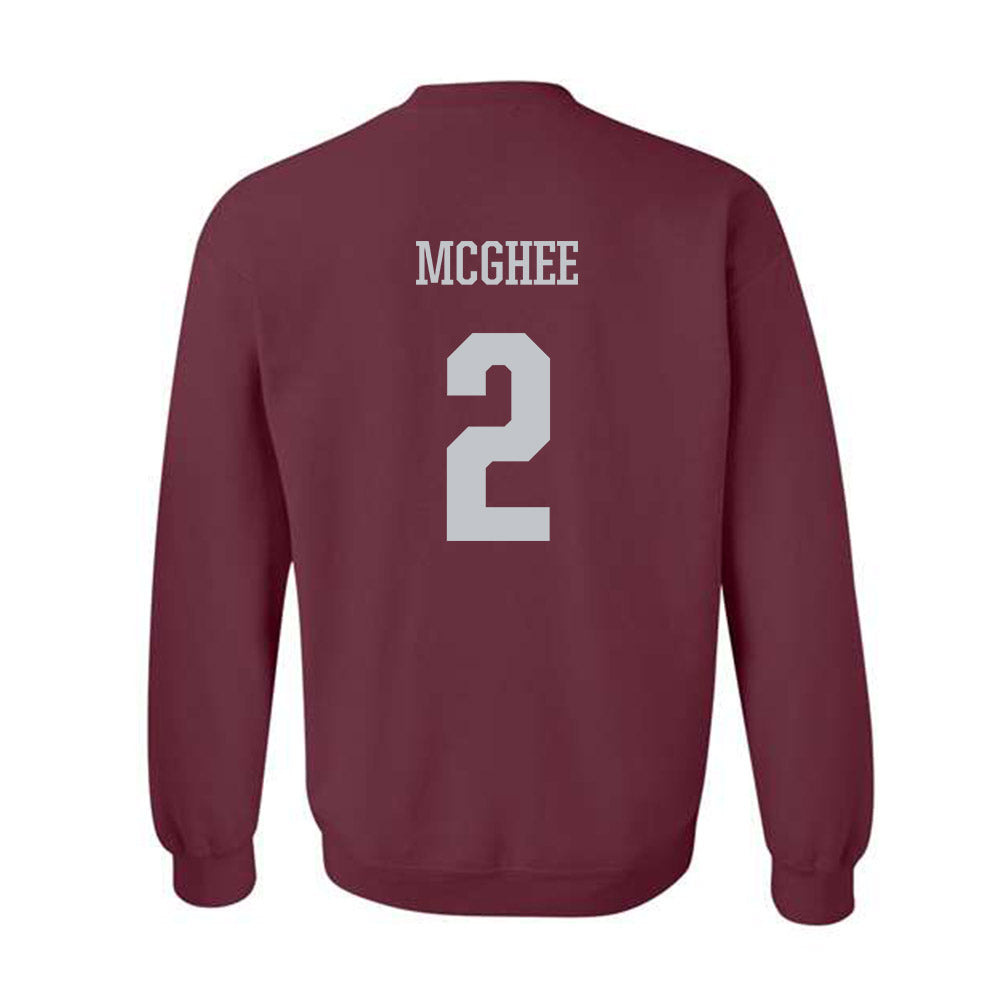 Mississippi State - NCAA Men's Basketball : Jaborri Mcghee - Sports Shersey Crewneck Sweatshirt-1