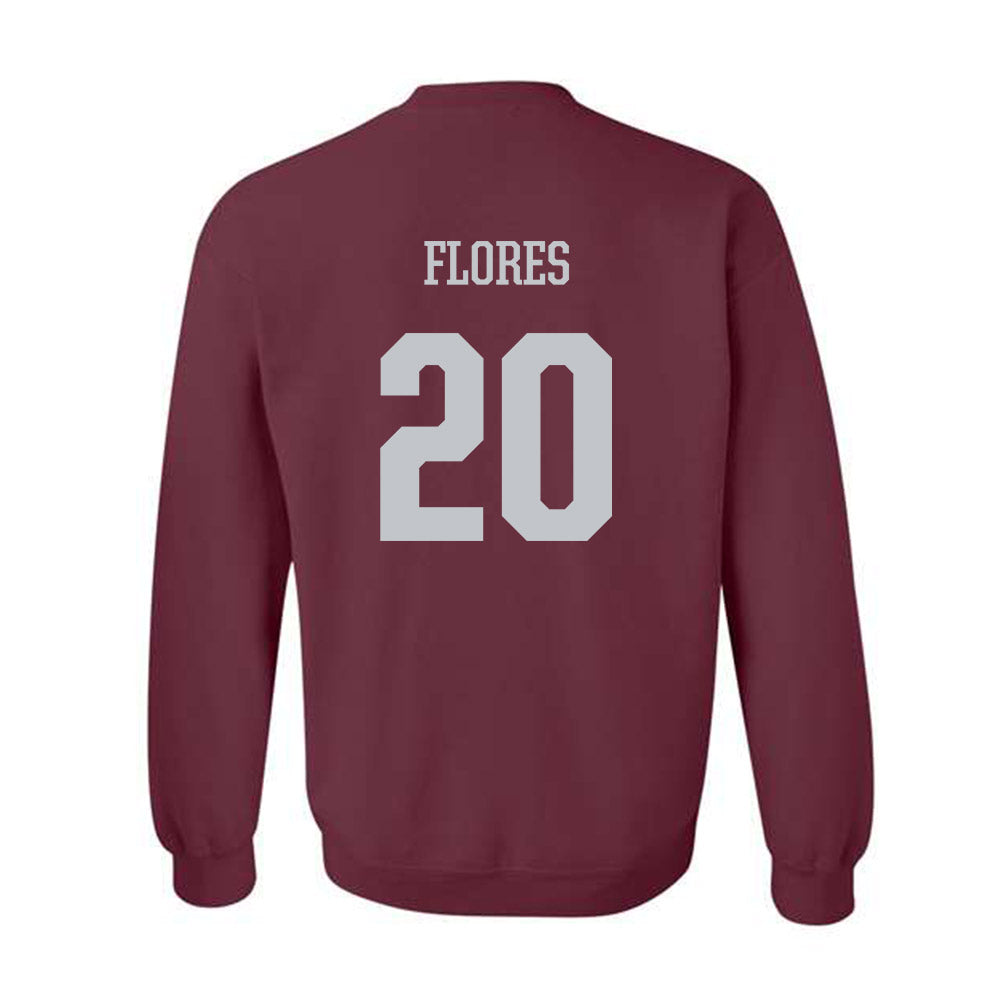 Mississippi State - NCAA Women's Basketball : Andrea Flores - Sports Shersey Crewneck Sweatshirt-1