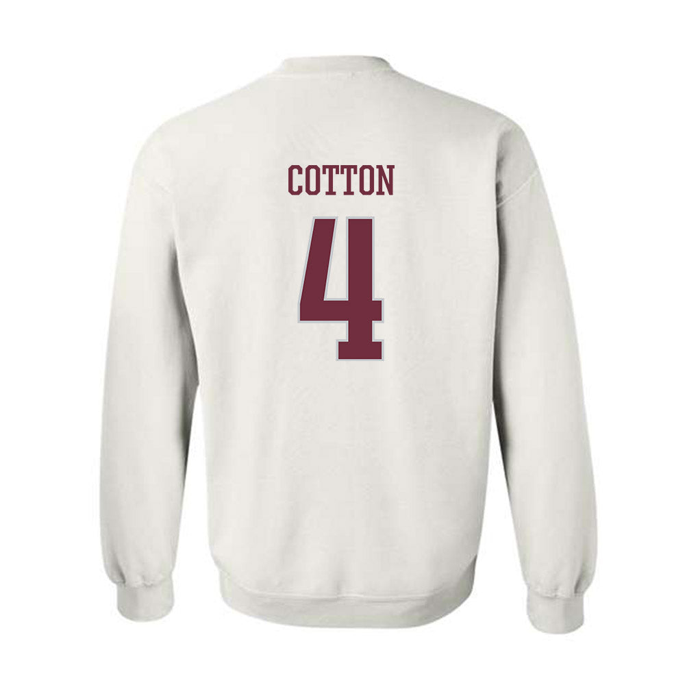 Mississippi State - NCAA Football : Zayion Cotton - Sports Shersey Crewneck Sweatshirt-1