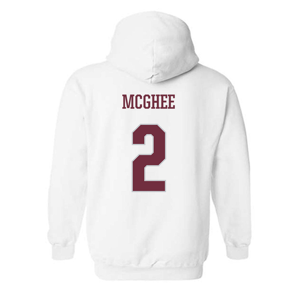 Mississippi State - NCAA Men's Basketball : Jaborri Mcghee - Sports Shersey Hooded Sweatshirt-1
