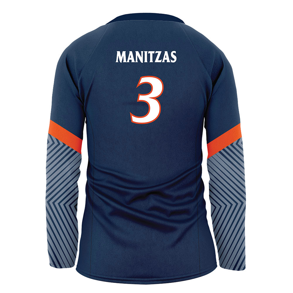 UTSA - NCAA Women's Volleyball : Alyssa Manitzas - Navy Volleyball Jersey-1