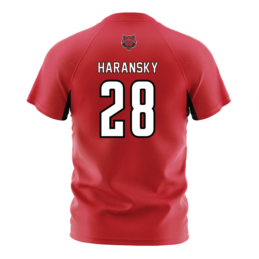Arkansas State - NCAA Women's Soccer : Katy Haransky - Red Soccer Jersey-1