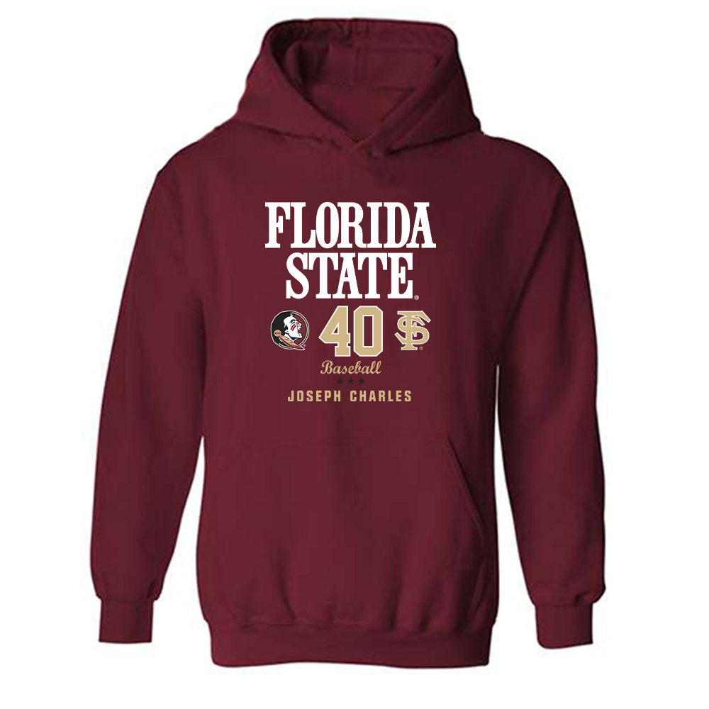 FSU - NCAA Baseball : Joseph Charles - Fashion Shersey Hooded Sweatshirt-0