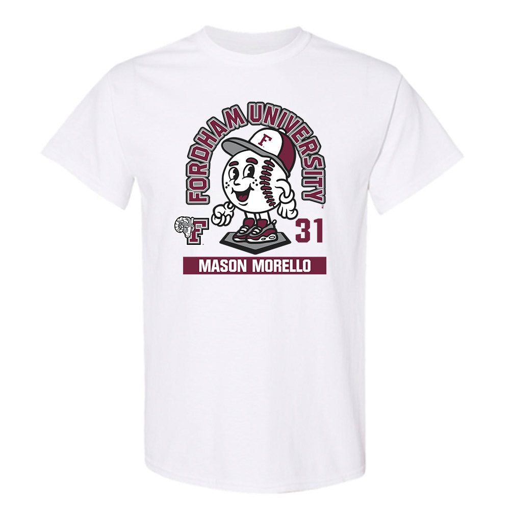 Fordham - NCAA Baseball : Mason Morello - Fashion Shersey T-Shirt-0