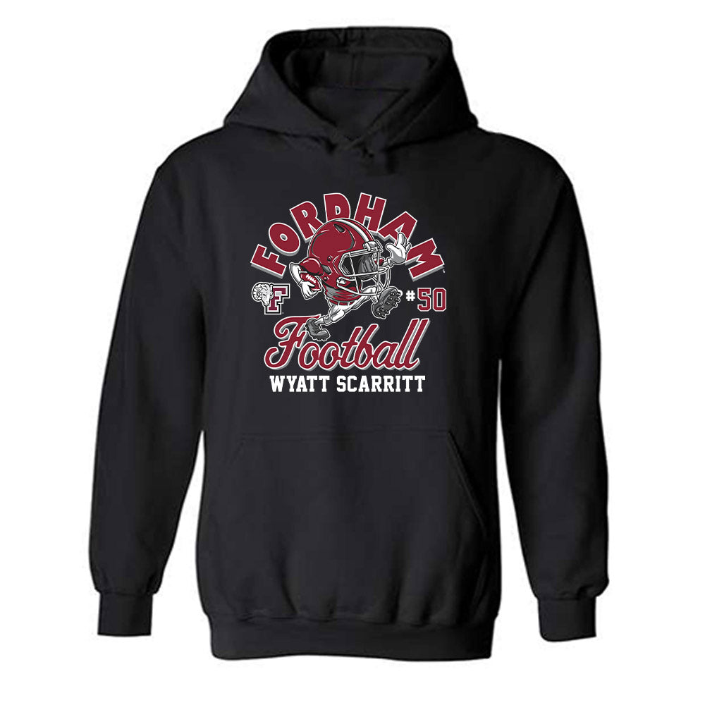 Fordham - NCAA Football : Wyatt Scarritt - Fashion Shersey Hooded Sweatshirt-0