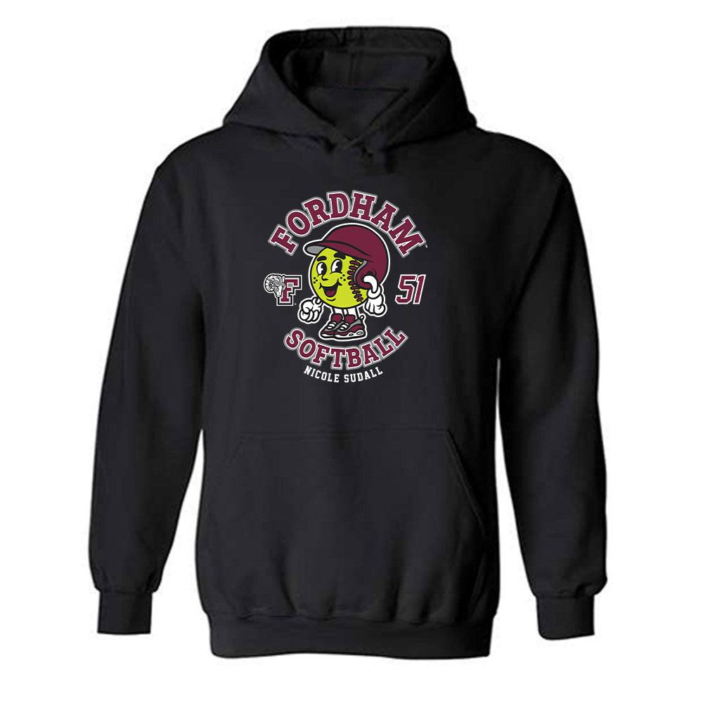 Fordham - NCAA Softball : Nicole Sudall - Fashion Shersey Hooded Sweatshirt-0