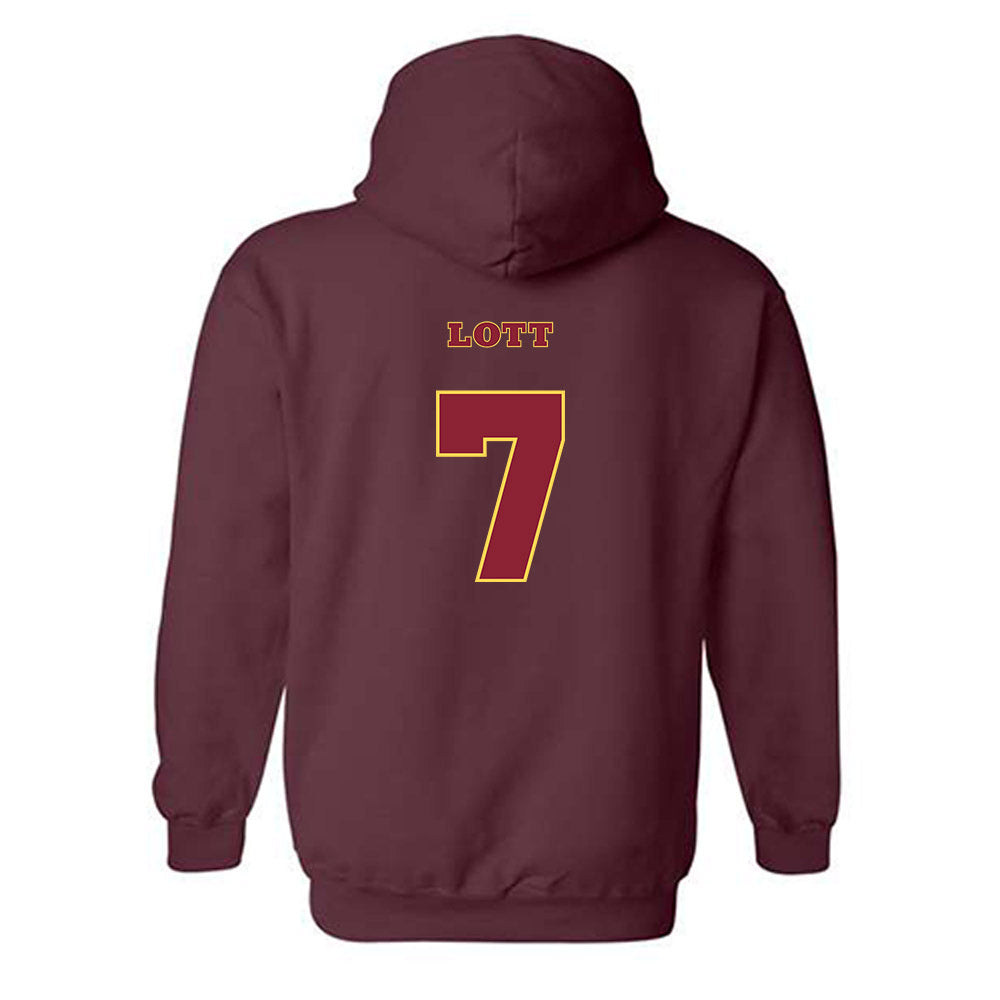 NSU - NCAA Baseball : Collin Lott - Replica Shersey Hooded Sweatshirt-1
