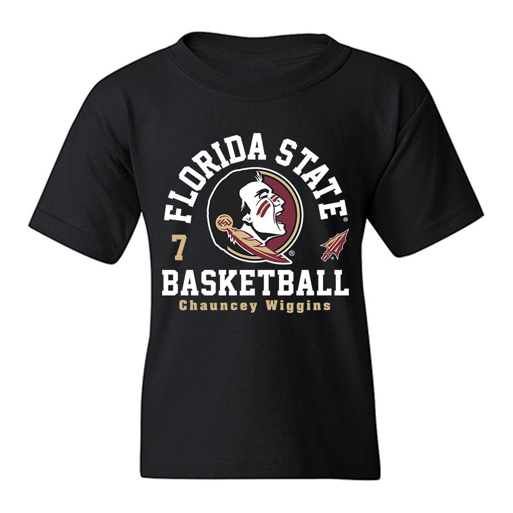 FSU - NCAA Men's Basketball : Chauncey Wiggins - Classic Fashion Shersey Youth T-Shirt-0