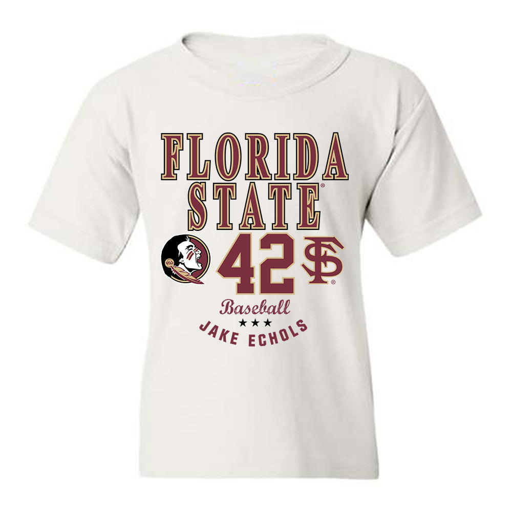 FSU - NCAA Baseball : Jake Echols - Classic Fashion Shersey Youth T-Shirt-0