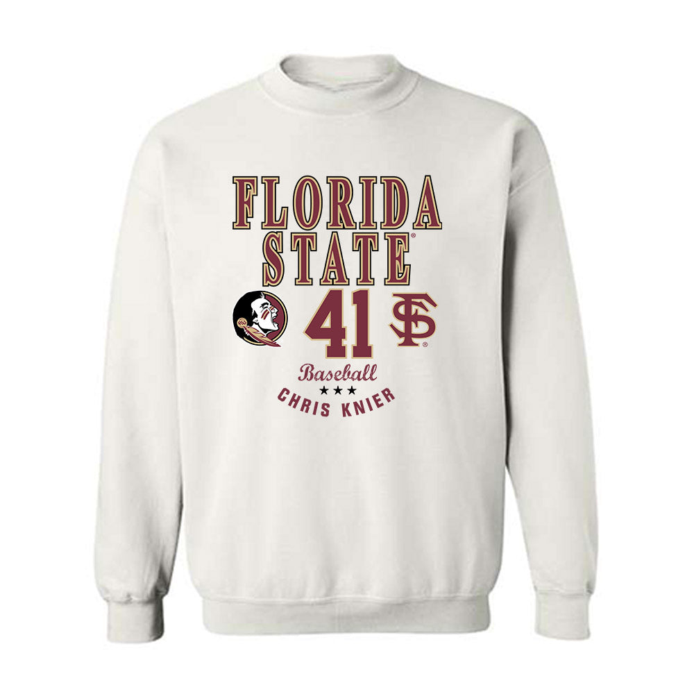 FSU - NCAA Baseball : Chris Knier - Classic Fashion Shersey Crewneck Sweatshirt