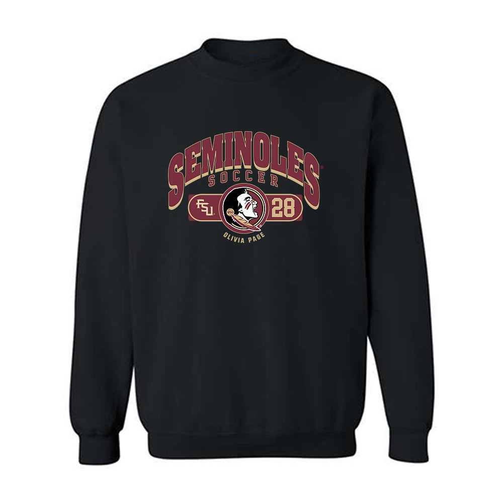 FSU - NCAA Women's Soccer : Olivia Page - Classic Fashion Shersey Crewneck Sweatshirt-0