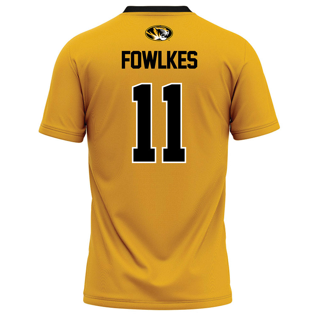 Missouri - NCAA Football : DaMarion Fowlkes - Gold Football Jersey-1