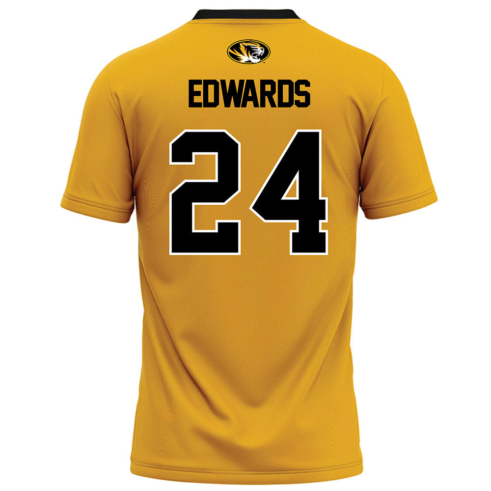 Missouri - NCAA Football : Xaishaun Edwards - Gold Football Jersey-1