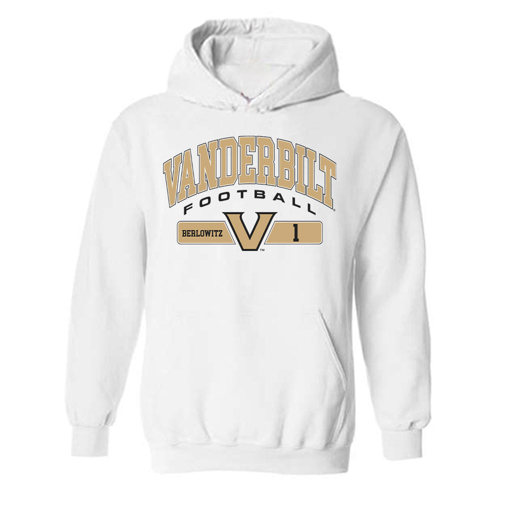 Vanderbilt - NCAA Football : Blaze Berlowitz - Classic Fashion Shersey Hooded Sweatshirt-0