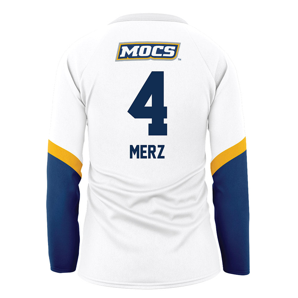 UTC - NCAA Women's Volleyball : Mallory Merz - White Volleyball Jersey