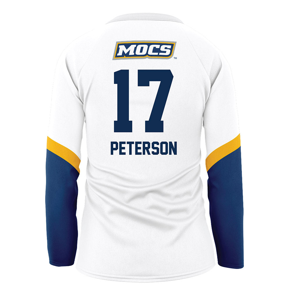 UTC - NCAA Women's Volleyball : Caroline Peterson - White Volleyball Jersey-1