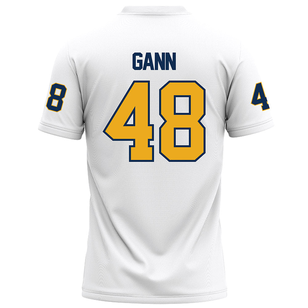 - NCAA Football : Brody Gann - White Football Jersey-1