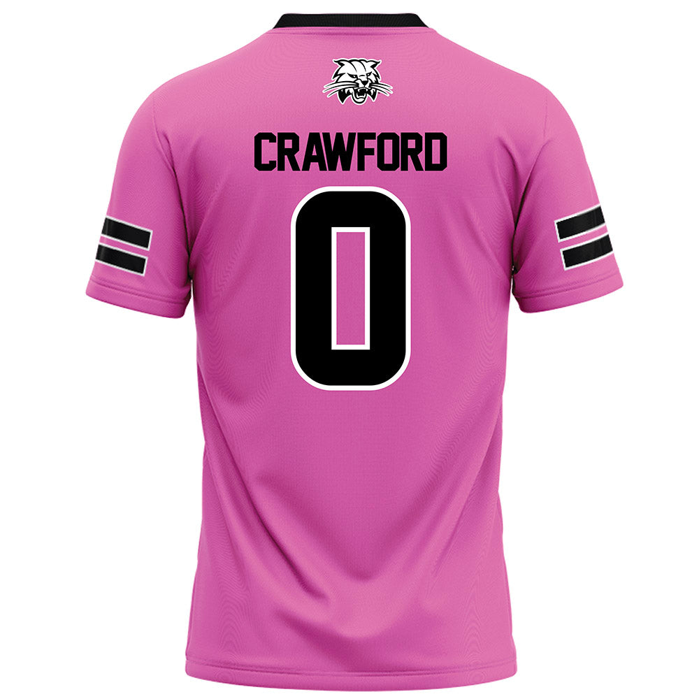 Ohio - NCAA Football : Delaney Crawford - Pink Football Jersey-1