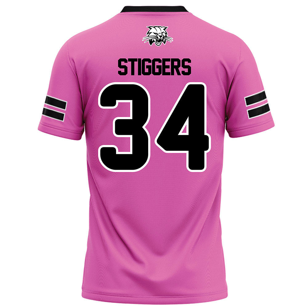 Ohio - NCAA Football : Troy Stiggers - Pink Football Jersey-1