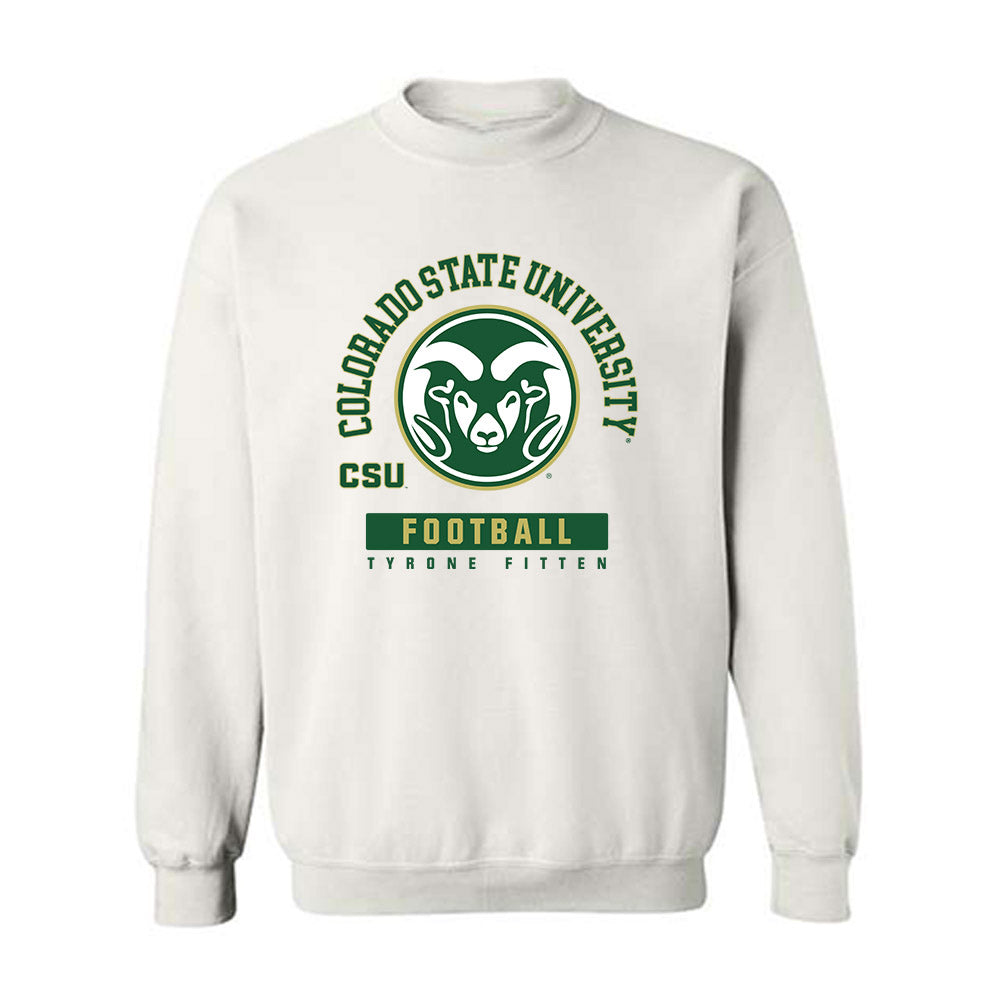 Colorado State - NCAA Football : Tyrone Fitten - Crewneck Sweatshirt-0