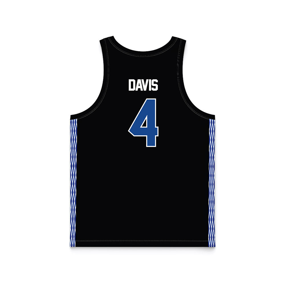 Grand Valley - NCAA Women's Basketball : Anayya Davis - Black Basketball Jersey-1