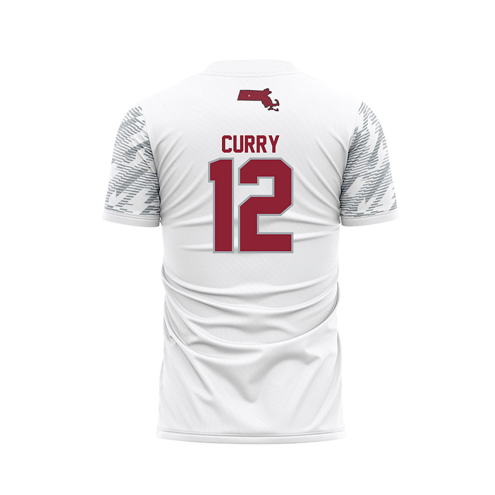 UMass - NCAA Women's Soccer : Monica Curry - White Soccer Jersey-1